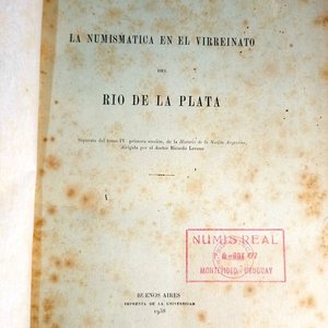 Libro "La Numismática en el Virreinato del Río de la Plata" de Rómulo Zabala (1938) - imagen 2
