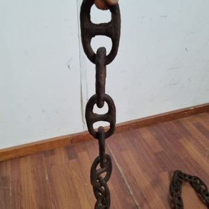 Cadena de Amarre Náutica Antigua con Eslabones Reforzados de Hierro Fundido - imagen 3