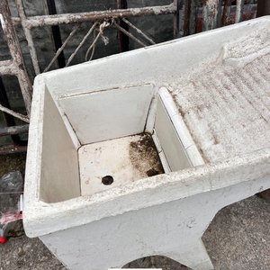 Pileta de Lavar Antigua de Cemento - imagen 3