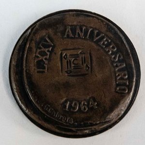 Medalla Conmemorativa Banco de Cobranzas Uruguay 1964 - 75 Aniversario - imagen 2