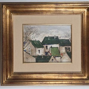 Lote siguiente: Óleo "Techos Verdes" del artista Ruano, París
