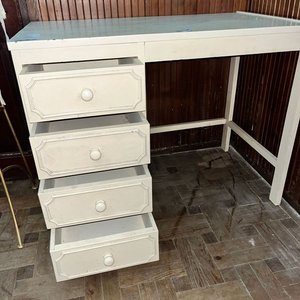 Escritorio de Madera Blanco con 4 Cajones - imagen 3