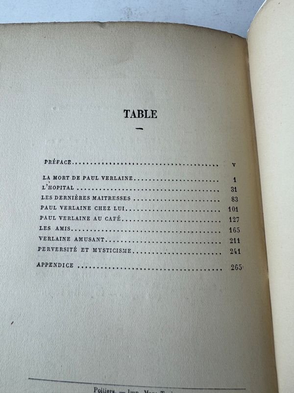 Libro raro de Paul Verlaine, autografiado y editado en 1913 - imagen 7