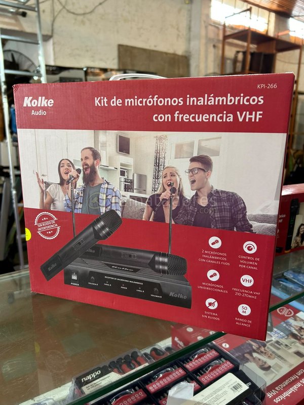 Kit de Micrófonos Inalámbricos Kolke KPI-266 con Frecuencia VHF