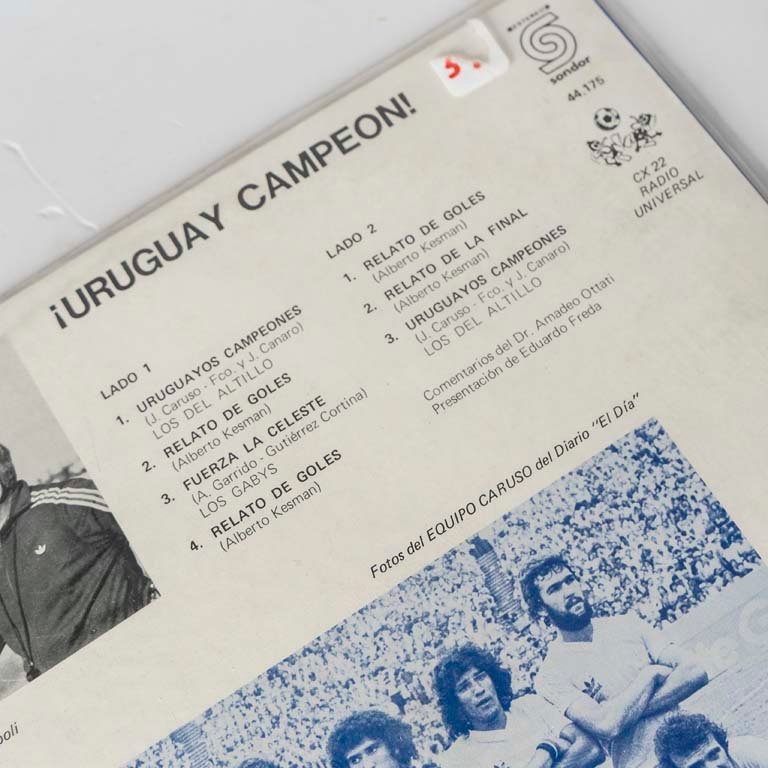 Disco Uruguay Campeón Copa de Oro 1980 con relatos de Alberto Kesman - imagen 3