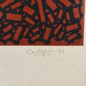 Serigrafía "Rectángulos XLIX" de Pedro Costigliolo, 1975 - imagen 3