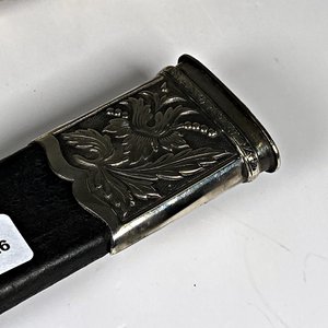 Facon Antiguo Hoja Acero "Camello" 36cm, Cabo Plata y Oro con Vaina - imagen 6