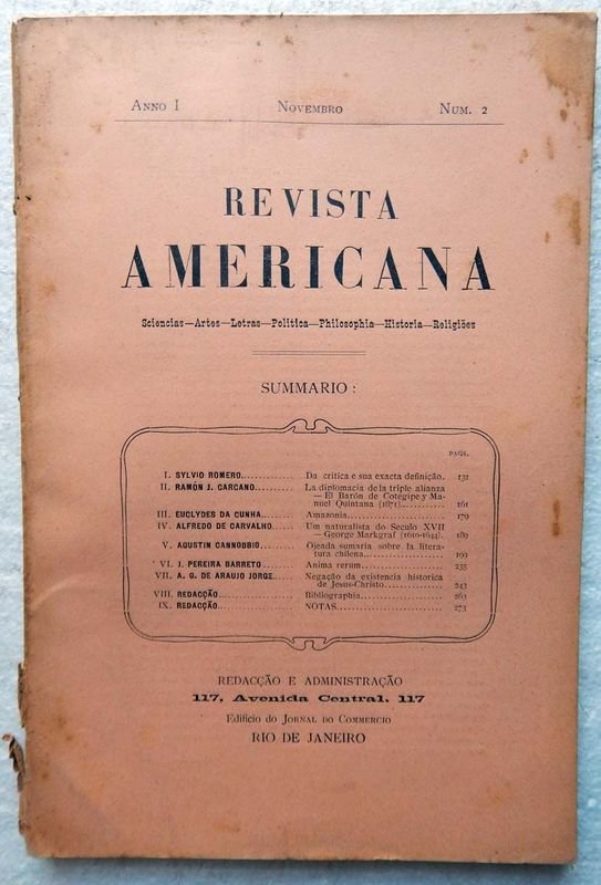 Lote siguiente: Revista Americana del Año 1909 - Edición Número 2