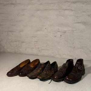 Lote de 3 Pares de Zapatos de Cuero Talle 6 - imagen 2