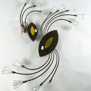 Dos Apliques de Luz Modernos: Uno de 10 Luces (69 cm) y Otro de 3 Luces (39 cm) - imagen 2