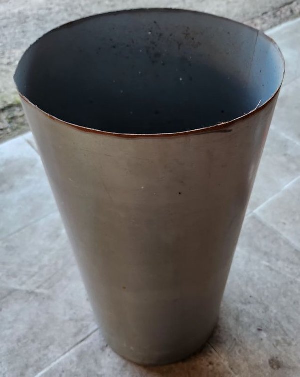 Tubo Metálico Cilíndrico 25 cm Diámetro x 53 cm