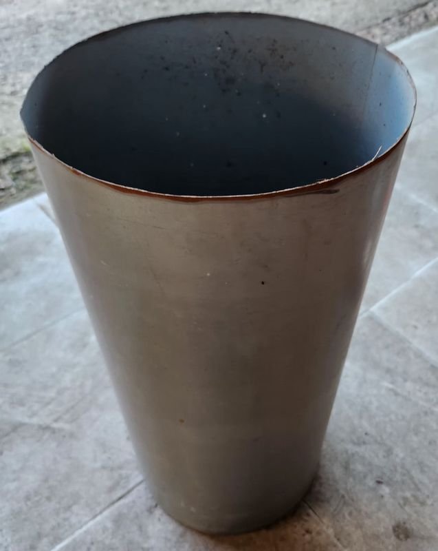 Tubo Metálico Cilíndrico 25 cm Diámetro x 53 cm