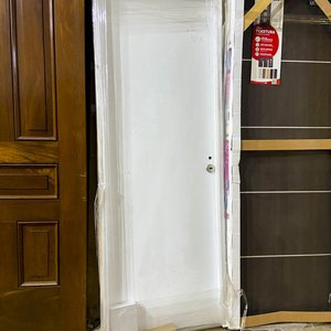 Una puerta interior mdf color blanco con detalle 203 x 74 cm - imagen 1