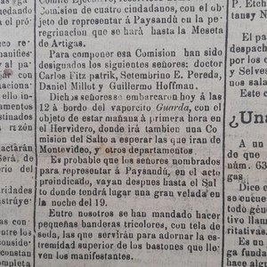 Diario "El Paysandú" del 18 de Julio de 1894: Contenido sobre Artigas y comentario inédito de su hija - imagen 7