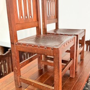 Mesa de Comedor de Madera Maciza con 6 Sillas Estilo Rústico - imagen 10