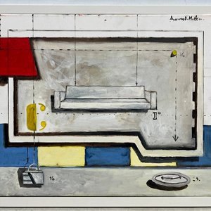 Oleo sobre Tela "Salón" de Leonardo Aguirre Di Matteo - 44 x 54 cm - imagen 2