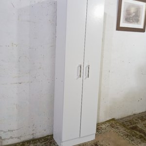 Mueble Auxiliar Blanco de MDF con 2 Puertas y Estantes - imagen 3