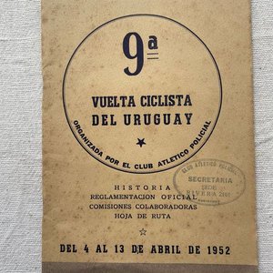Libro 9ª Vuelta Ciclista del Uruguay 1952 con Mapa de Etapas y Publicidad - imagen 1