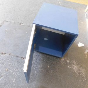 Muebles de melamina azul con puerta - imagen 4