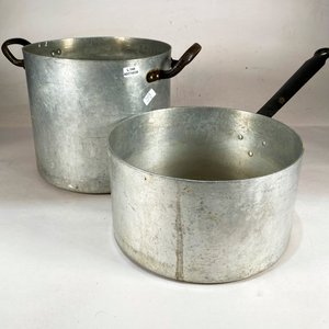Dos Ollas de Aluminio sin Tapa - imagen 2
