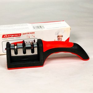 Afilador de Cuchillas "Sharpener" Hao Chu Kang Rojo y Negro en Caja - imagen 1