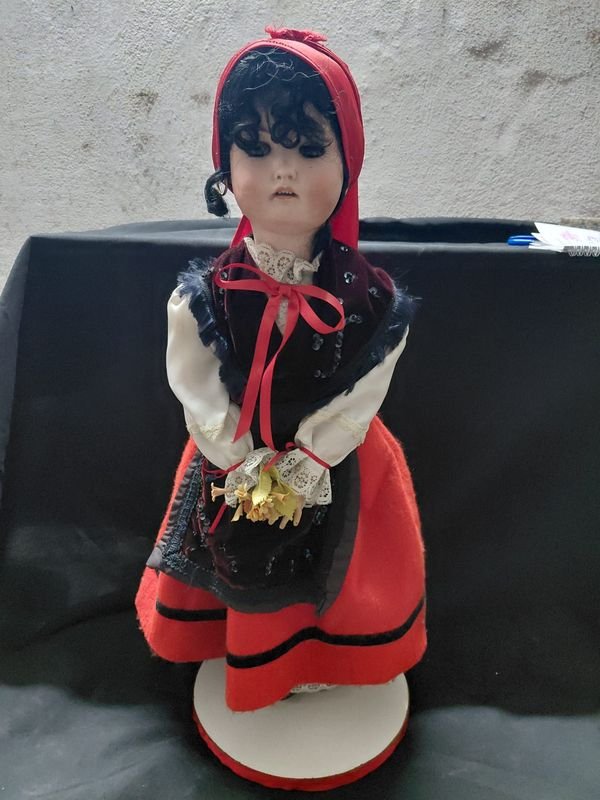 Muñeca Grande Española de Cerámica, 45 cm