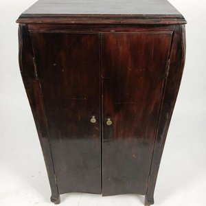 Archivador de Discos de Madera Oscura - imagen 2