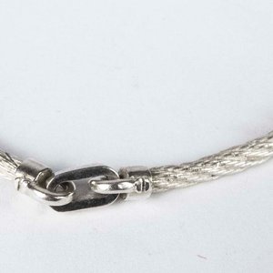 Pulsera de Plata 925 con Diseño Trenzado y Cierre Mosquetón - imagen 2