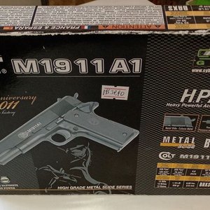Réplica Pistola Airsoft Colt M1911 A1 100 Aniversario (2011) en Caja Original - imagen 5