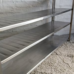 Repisa Industrial de Acero Inoxidable con Tres Niveles - imagen 5