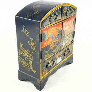 Joyero Oriental con Diseño Floral y Grabado "Takimara Montevideo" - imagen 2
