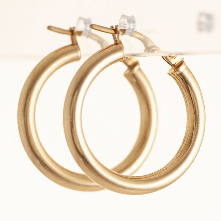 Aros de oro 18k en excelente condición - imagen 2