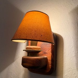 Par de Lámparas de Pared Rústicas de Madera - imagen 2