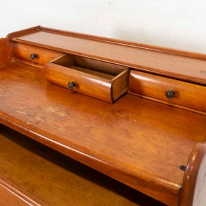 Cómoda Alta Secretaire con Cajones y Puerta - Madera Lustrada - imagen 3