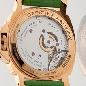 Reloj Panerai Luminor Marina 8 Days Oro Rosso 44mm con 2 pulseras, caja y documentos - imagen 3