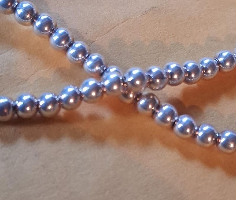 Pulsera de plata con detalles en plata y azul - imagen 3