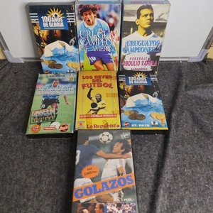 Lote anterior: Lote de 7 VHS de Fútbol: Uruguay Campeón, Goles de Mundiales y Homenajes