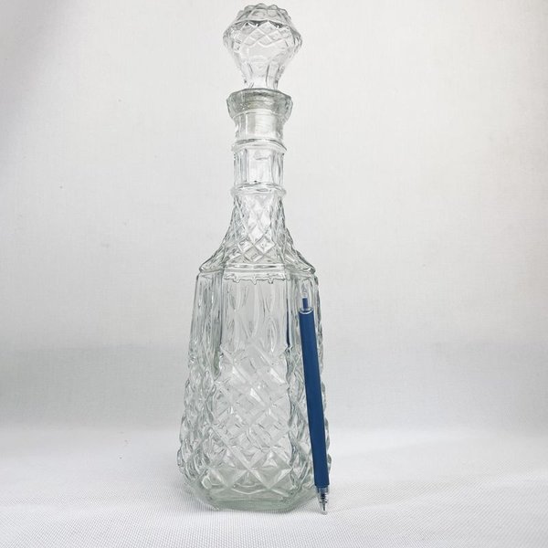 Botella antigua de whisky con tapón - imagen 3