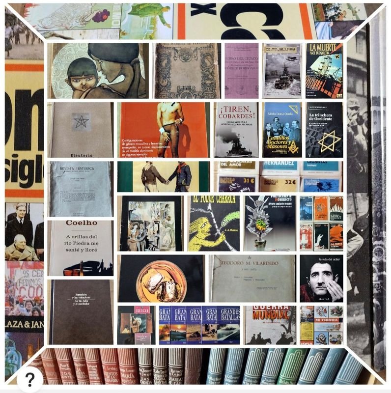 Colección de libros y materiales impresos