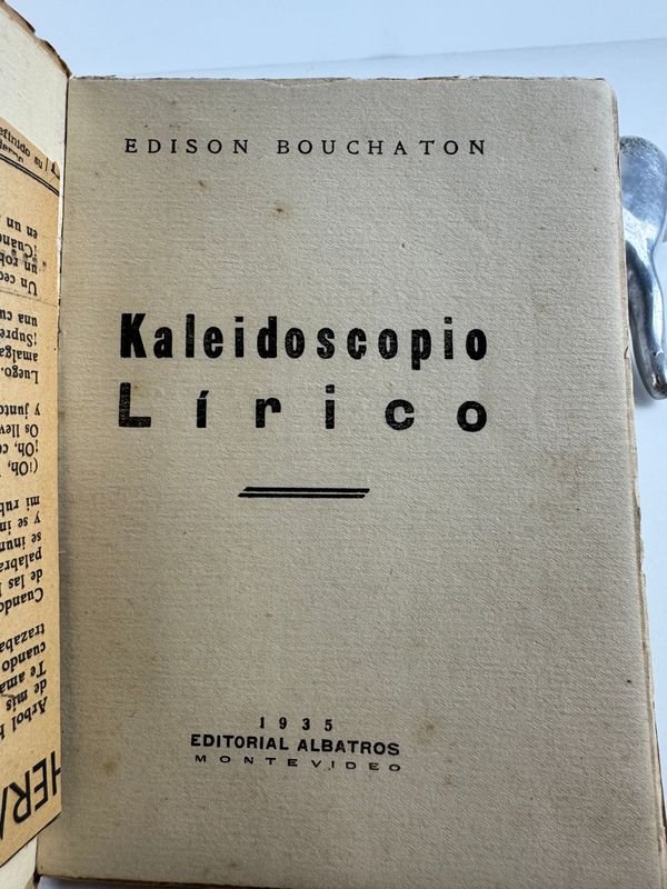Kaleidoscopio Lirico Editorial Albatros de Edison Bouchatou - imagen 3