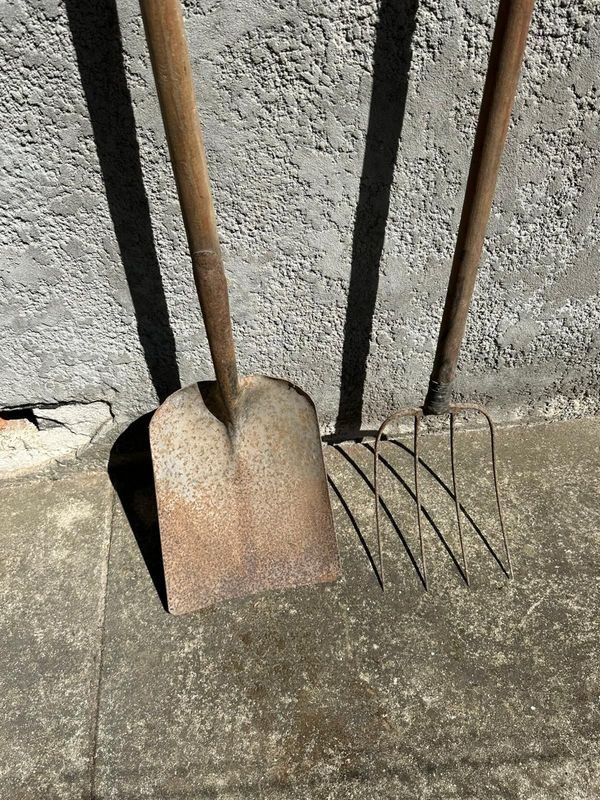 Pala ancha y horca de 4 dientes largas para la construcción - imagen 5