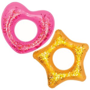 Salva Vidas Inflables Glitter Corazón y Estrella 90 cm - imagen 4