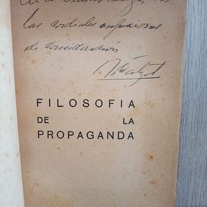 Libro "Filosofía de la Propaganda" Primera Edición Firmado por Roberto Fabregat Cúneo - imagen 2