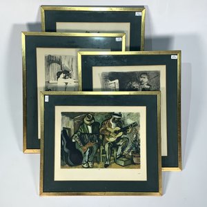 Lote anterior: Conjunto de 4 Láminas de Tango: Bailarines y Músicos