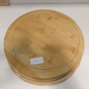 Tabla de picar redonda de madera - imagen 3