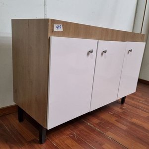 Mueble Bajo Mesada Blanco y Madera con 3 Puertas - imagen 3