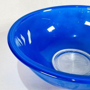 Dos Fuentes Pyrex Circulares Azul y Amarilla - imagen 3