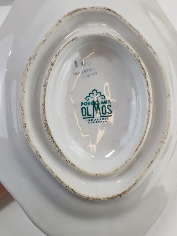 Bandeja Y Salsera Olmos - Piezas de Porcelana - imagen 6