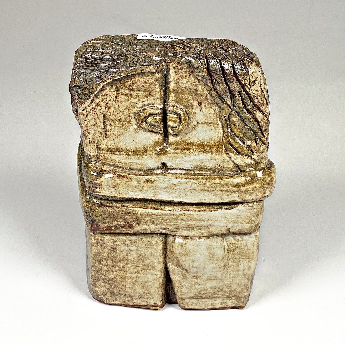 Figura de Cerámica Estilo Pereja, Altura 14 cm