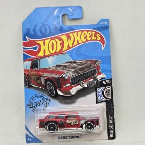 Hot Wheels Clásico '55 Nomad Rod Squad Rojo - imagen 1
